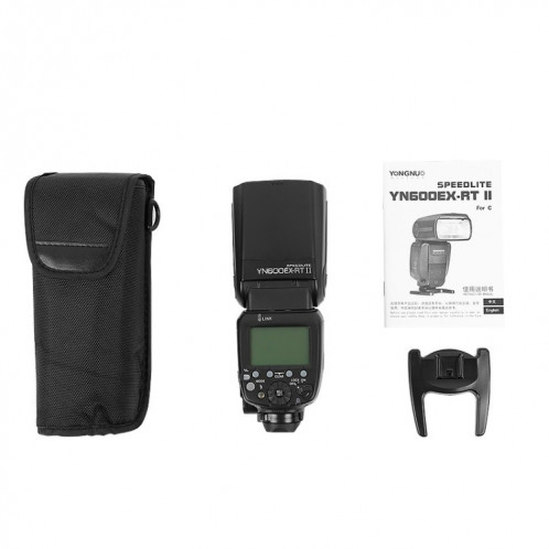 Yongnuo YN600EX-RT II HSS 1/8000S Master TTL Flash Speedlite pour Canon (noir) SY001A1191-08
