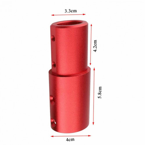Pole d'extension du tuyau d'extension en aluminium pour Xiaomi M365 / M365pro Pro2 1s (rouge) SH501B207-06