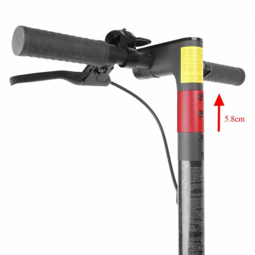 Pole d'extension du tuyau d'extension en aluminium pour Xiaomi M365 / M365pro Pro2 1s (rouge) SH501B207-06