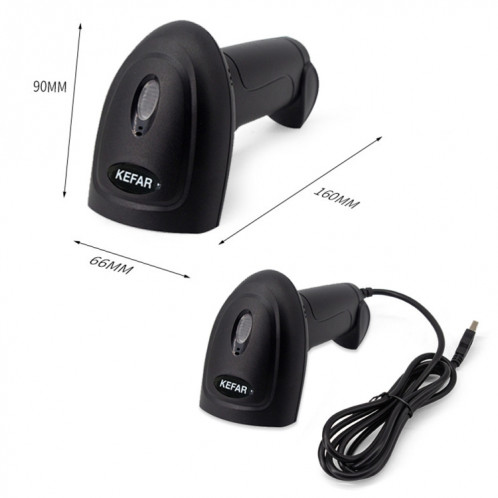 Code QR du scanner de lumière rouge filaire caissier de magasin de supermarché Kefar SH90021847-07