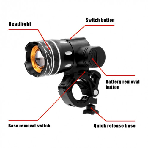 Scooter électrique T6 LED LED LAMPE AVANT LAMPLE LETTE SH27021362-07