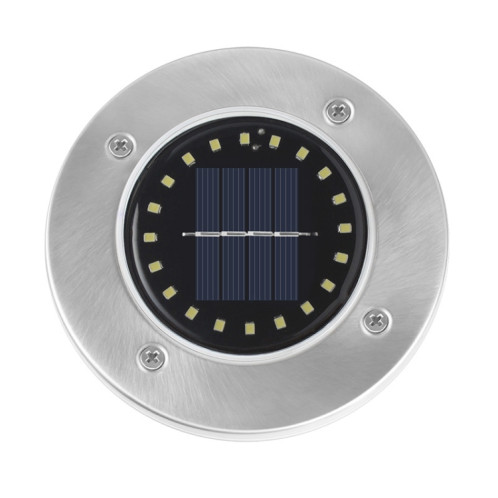 2 pcs 20leds extérieur étanche à la pelouse de jardin solaire enterré lumière (lumière jaune) SH001B1474-06