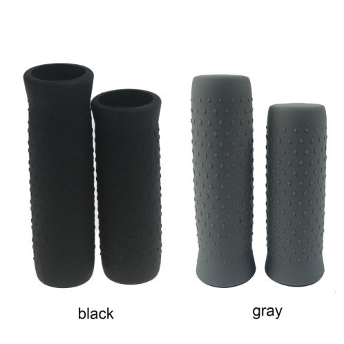 Couvercle de barre à main en silicone de 1 paire pour NineBot G30 Max (gris) SH41041778-05