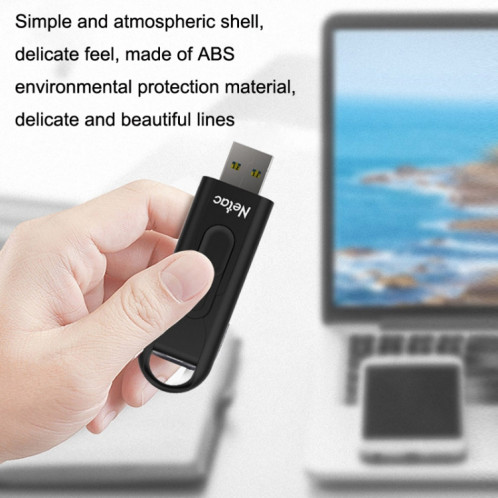NETAC U309 USB à haute vitesse USB3.0 Push-Pull Crypted Flash Drive, Capacité: 64 Go SN9403379-07