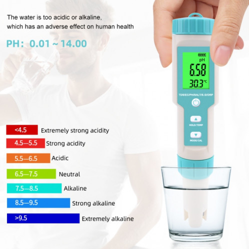 C-600A 7 en 1 Température / Salinité / Ph / TDS / EC / ORP / SG SUIGNIFRE (SANS BATTERIE ET POUDRE) SH501A575-07