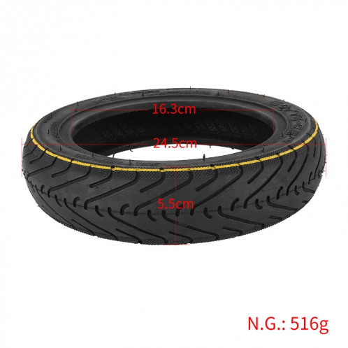Pneu à vide rayé de scooter électrique de 10 pouces avec buse d'air pour ninebot max g30 / g30e / g30lp SH42311415-06