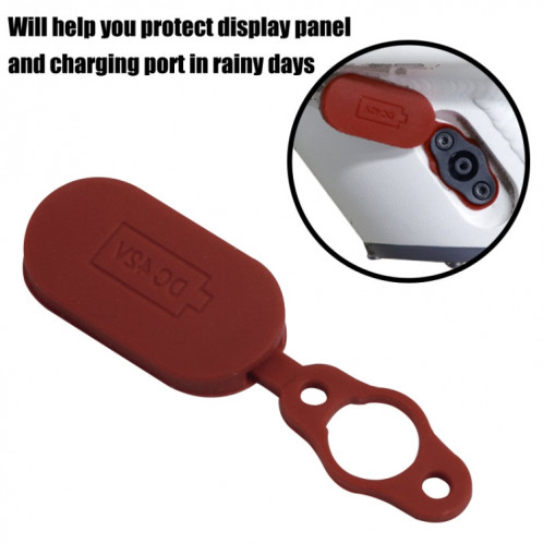5 en 1 Port de charge Capre de couverture SiliceOne Plug pour Xiaomi M365 Scooter SH3501431-04