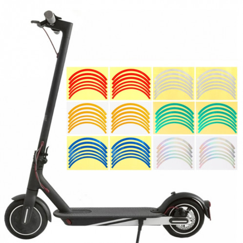 2 SETTS Wheel Hub Protective Sticker pour Scooter Bicycle Electric Vehicle (rouge) SH601B1041-06