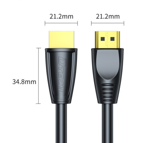 Câble de connexion HDMI 2.0 DTech HDMI 2.0 4K 60Hz Câble de connexion TV informatique, longueur: 8m SD5607449-06
