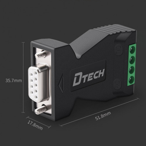 DTech DT-9001 Protection de foudre et de surtension de qualité industrielle RS232 à 485 Convertisseur SD4280543-07