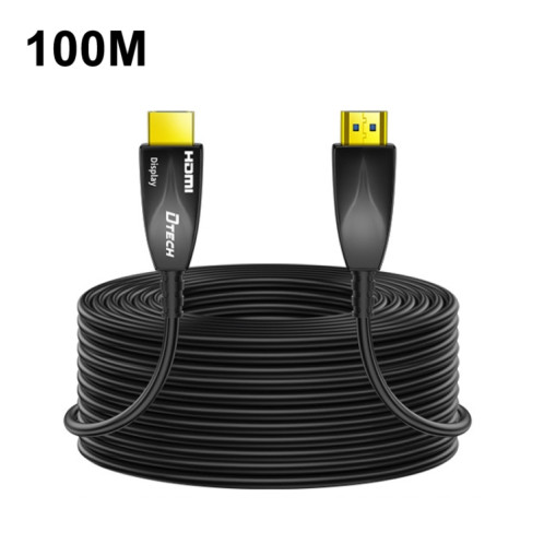 DTECH HDMI 2.0 Version Fiber Optical Line 4K 60Hz Câblage de génie télévisé à grand écran, longueur: 100m SD1315165-07