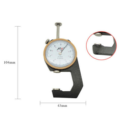 Gauge d'épaisseur de poche chixi jauge d'épaisseur de papier, spécification: tête plate ordinaire 0-20 mm SH3904278-06