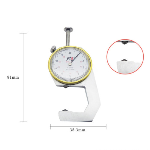 Gauge d'épaisseur de poche chixi jauge d'épaisseur de papier, spécification: boutique 0-20 mm tête pointue SH39131847-06