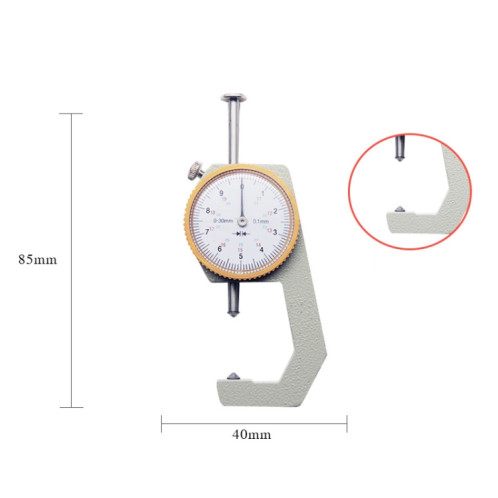 Gauge d'épaisseur de poche dans le chexi Gauge d'épaisseur de papier, Spécification: Tête pointue de milieu de gamme 0-30 mm SH3915703-06