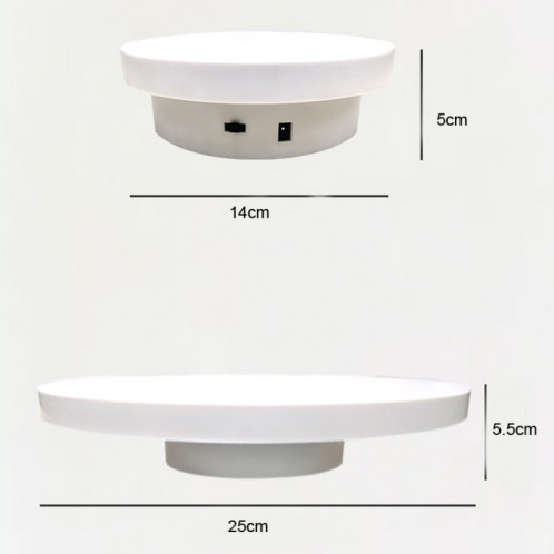 Photographie Turnitable électrique Stand d'affichage rotatif automatique, style: plug-in 14 cm SH1701510-07
