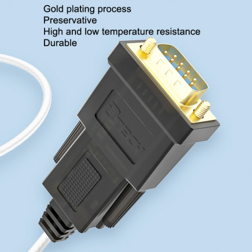 DTECH DT-5002A 1,8M USB à RS232 Ligne de série DB9 Port COM COM SD45411512-07