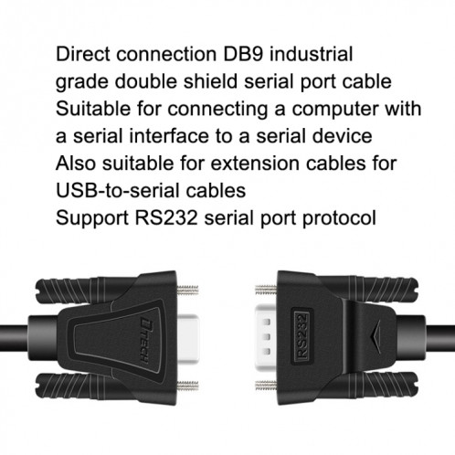 DTECH RS232 SERIER LIGNE DIRECT DB9 Ligne d'extension mâle à femelle 3M SD5107103-07