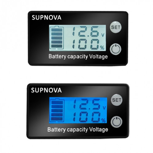 SUPNOVA LCD LCD Tension à deux fils et Voltmètre d'affichage numérique DC (bleu) SS901A634-07