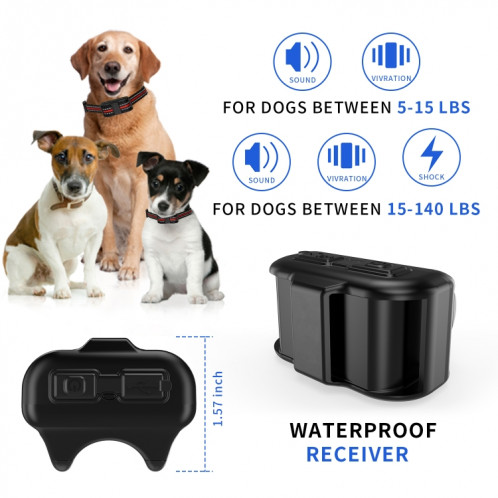 Electronic Dog Trainers Remote Remote Control Remote Control Bark Stopper, Spécification: 1 traînée 2 SH5503826-07
