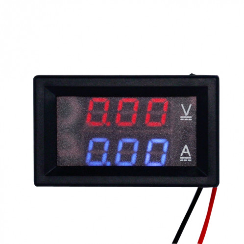 Mémètre de courant de tension à double édition du compteur de tension DC numérique, spécification: 10a (bleu rouge) SH0002712-07