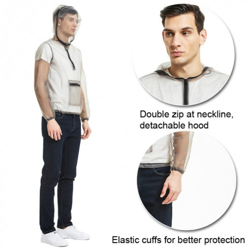 Expédition de la jungle Veste résistante aux insectes avec un chiffon de gaze en filet anti-bite, taille: xxl SH09031073-07