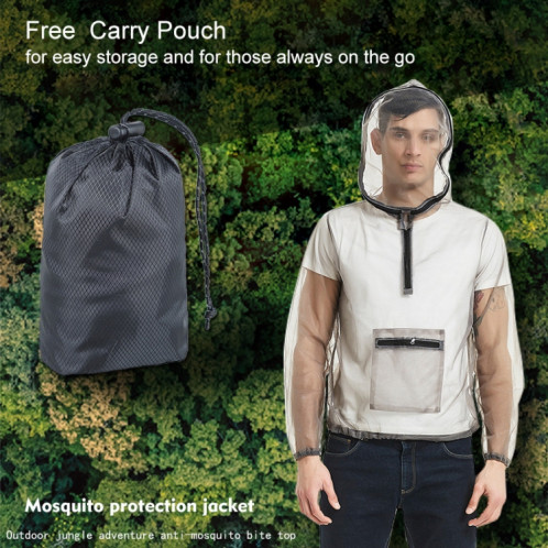 Expédition de la jungle Veste résistante aux insectes avec un chiffon de gaze en filet anti-bite, taille: l SH0901531-07