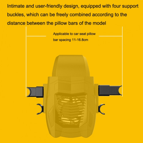 VOL SEAT MULTIFUCTIONNEL MURTIFUNCTIONNEL F415 Ventilateur USB (jaune) SH001B527-07