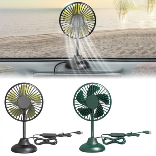 F502 Mini Hose Small Fan Car USB ventilateur (noir) SH401B808-07
