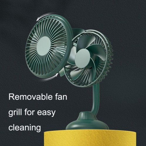 F502 Mini Hose Small Fan Car USB ventilateur (noir) SH401B808-07