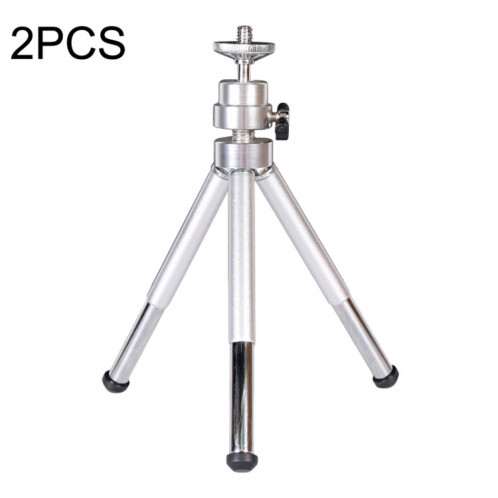 2PCS Projecteur Phone Stand de bureau portable Télescopique Téléphétique Trépied, style: 3 sections (argent) SH15041451-05