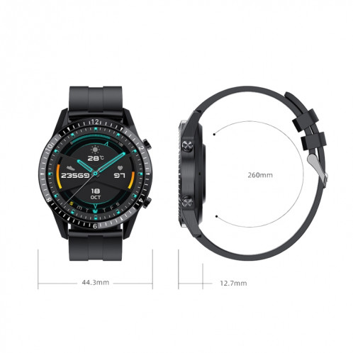 I9 1.3 Inch Heart Rate/Blood Pressure/Blood Oxygen Monitoring Watch, Color: Silver Steel SH23081829-07