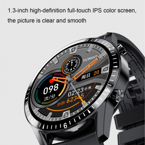 I9 1.3 Inch Heart Rate/Blood Pressure/Blood Oxygen Monitoring Watch, Color: Silver Steel SH23081829-07