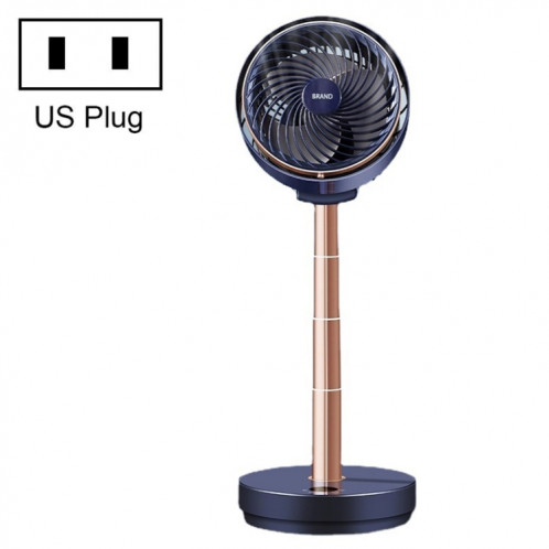 Secouant la tête ventilateur de circulation d'air ménage silencieux ventilateur de plancher de chambre à coucher, prise CN (bleu foncé) SH101A910-07