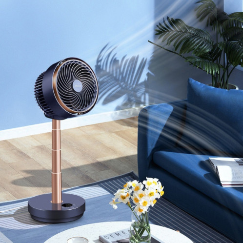 Secouant la tête ventilateur de circulation d'air ménage silencieux ventilateur de plancher de chambre à coucher, prise CN (bleu foncé) SH101A910-07