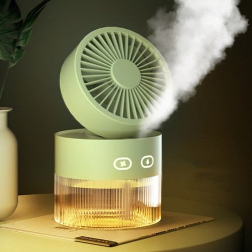 OM008 Desktop pliable Spray Humidification mini ventilateur de refroidissement à eau USB (Green Mousse) SH301A873-07