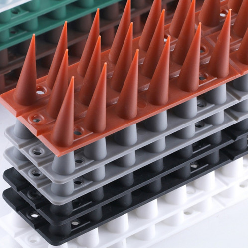 12 PCS Plastic Bird Repeunt Thorns Fence Anti-Climb Nails (noir) SH301B1585-07