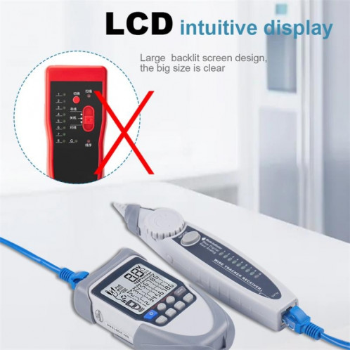 ET613 Testeur de câble de réseau Testeur de fil de fil Tension de batterie POE Test de câble multi-fonctions Tester SH480262-07