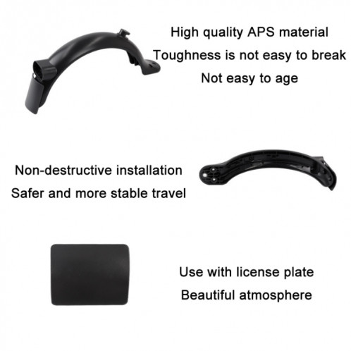 Fender / feu de queue électrique pour Xiaomi Mijia M365 Pro2 (noir) SH101A1958-05
