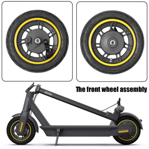 Tennessee de roue avant de scooter électrique de 10 pouces pour Ninebot Max G30 (jaune) SH401A566-05