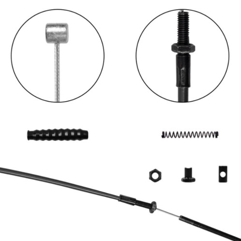 Ensemble de câbles de frein à scooter électrique pour NineBot Max G30 (noir) SH501A870-05