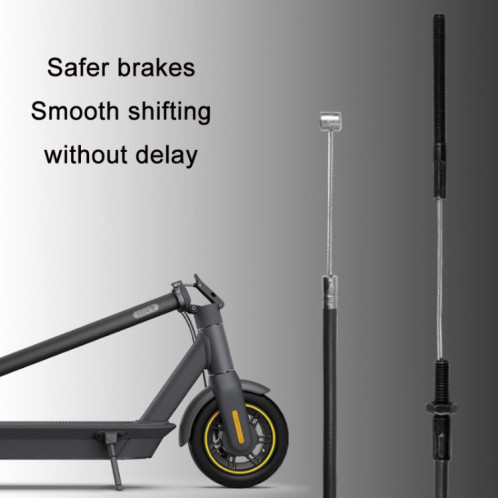 Ensemble de câbles de frein à scooter électrique pour NineBot Max G30 (noir) SH501A870-05