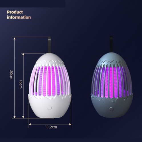 L01 Portable Electric Shock Mosquito Killer Lamp Home Photocatalyst Fly Killer (blanc) SH101B1843-07