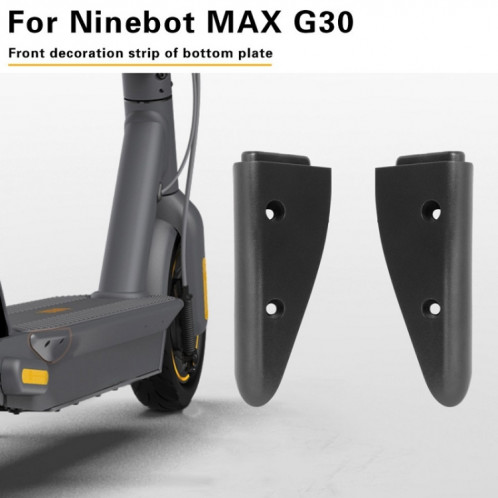 Couvercle de protection latérale arrière de la plaque de base du scooter pour Ninebot Max G30 (noir) SH101A1656-04