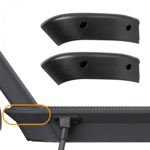 Couvercle latéral avant de la plaque de base du scooter pour Ninebot Max G30 (noir) SH401A241-05