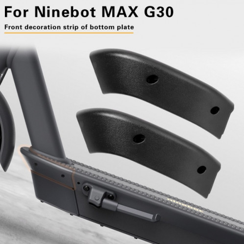 Couvercle latéral avant de la plaque de base du scooter pour Ninebot Max G30 (noir) SH401A241-05