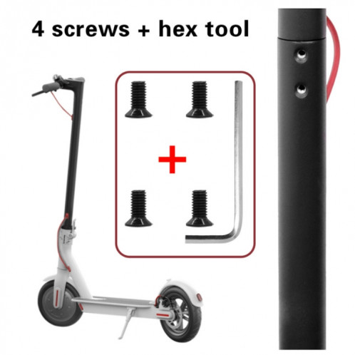4 packs Vis de fixation de connexion à poteau de front scooter pour Xiaomi Mijia M365 / Pro (noir) SH201A1454-05
