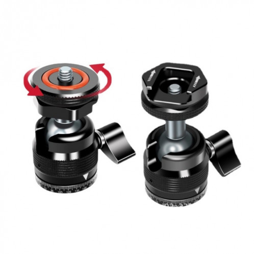 2 PCS 360 Panoramique Ball SLR Camera Tête de Photographie (Métal) SH201A131-06