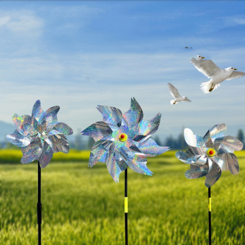 5PCS Balcon Jardin Farmland Bird Catcher Réflecteur Anti-oiseau Laser Windmill, Style: Seven SH5601114-07