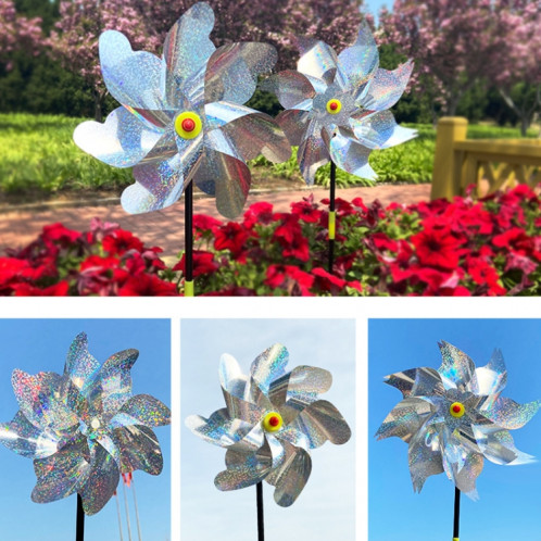 5 PCS Balcon Jardin Terres Agricoles Bird Catcher Réflecteur Anti-oiseau Laser Moulin À Vent, Style: Huit SH5602601-07