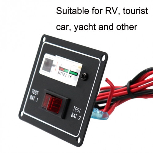Voltmètre de pointeur de testeur de batterie double marine AOS3044 SH62221095-06